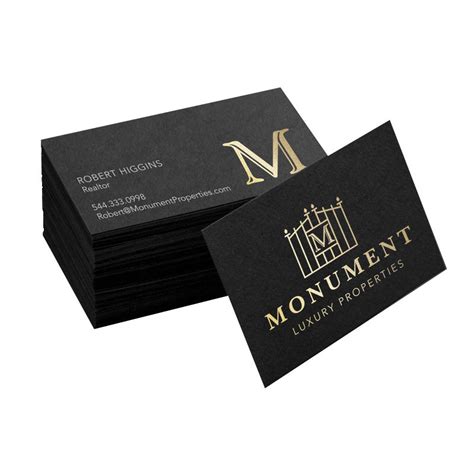 black edge business cards.